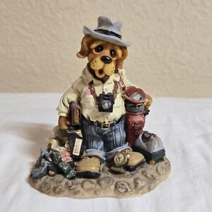 Barkley Crossing "Happy Tails To You" dog figurine Clubs & Handle Are Broken